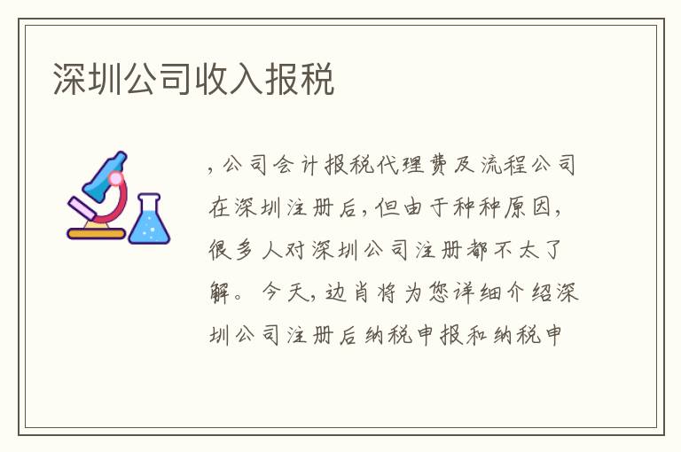 深圳公司收入報(bào)稅