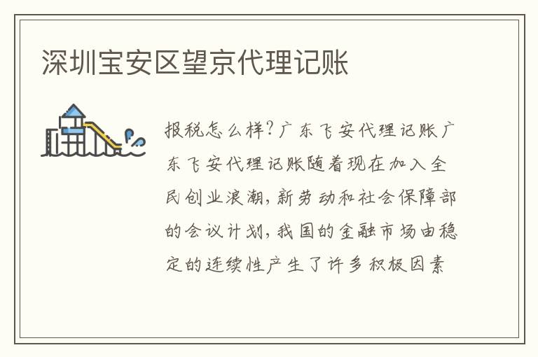 深圳寶安區(qū)望京代理記賬