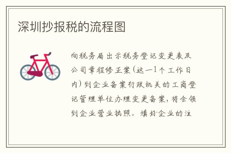 深圳抄報(bào)稅的流程圖